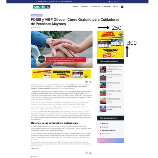 [CHTV-E-BL7] Banner lateral 300×250 – 7 días